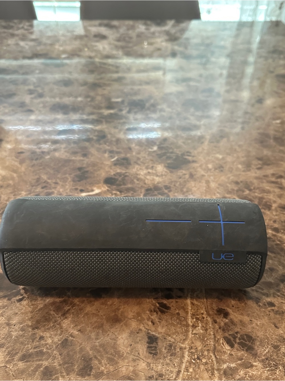 UE Portable Bluetooth Speaker in Black with Blue Accents